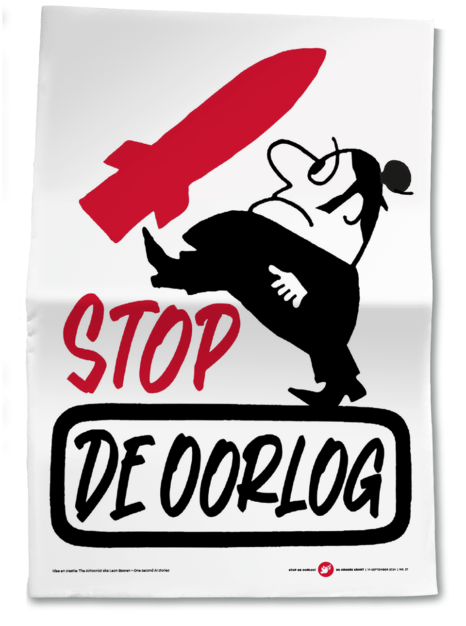 4x Stop de oorlog poster