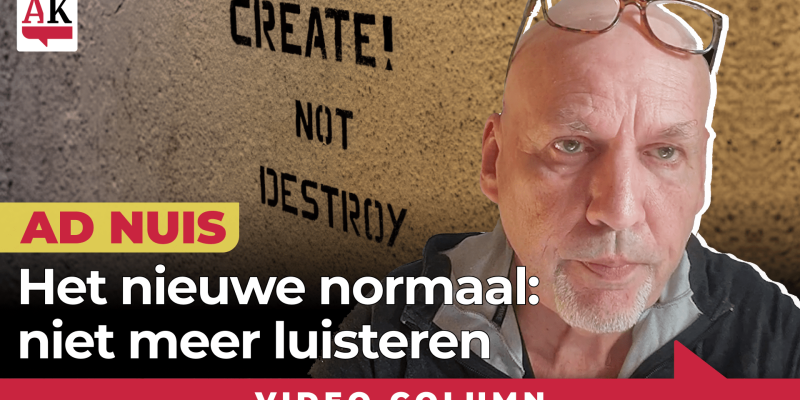 Het nieuwe normaal niet meer luisteren