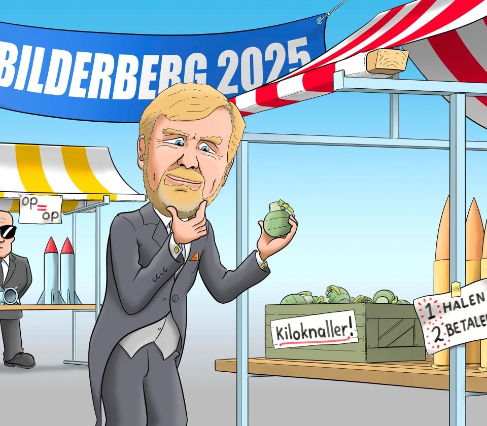 Wat doet Willem-Alexander tussen de wapenhandelaren?
