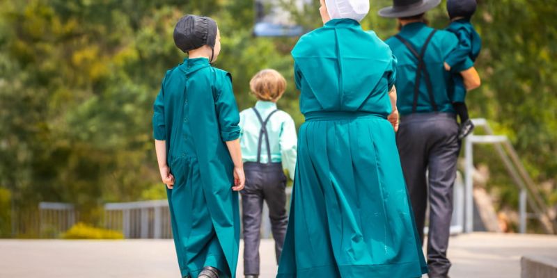 Volgens de amish zijn wíj́ juist onvrij